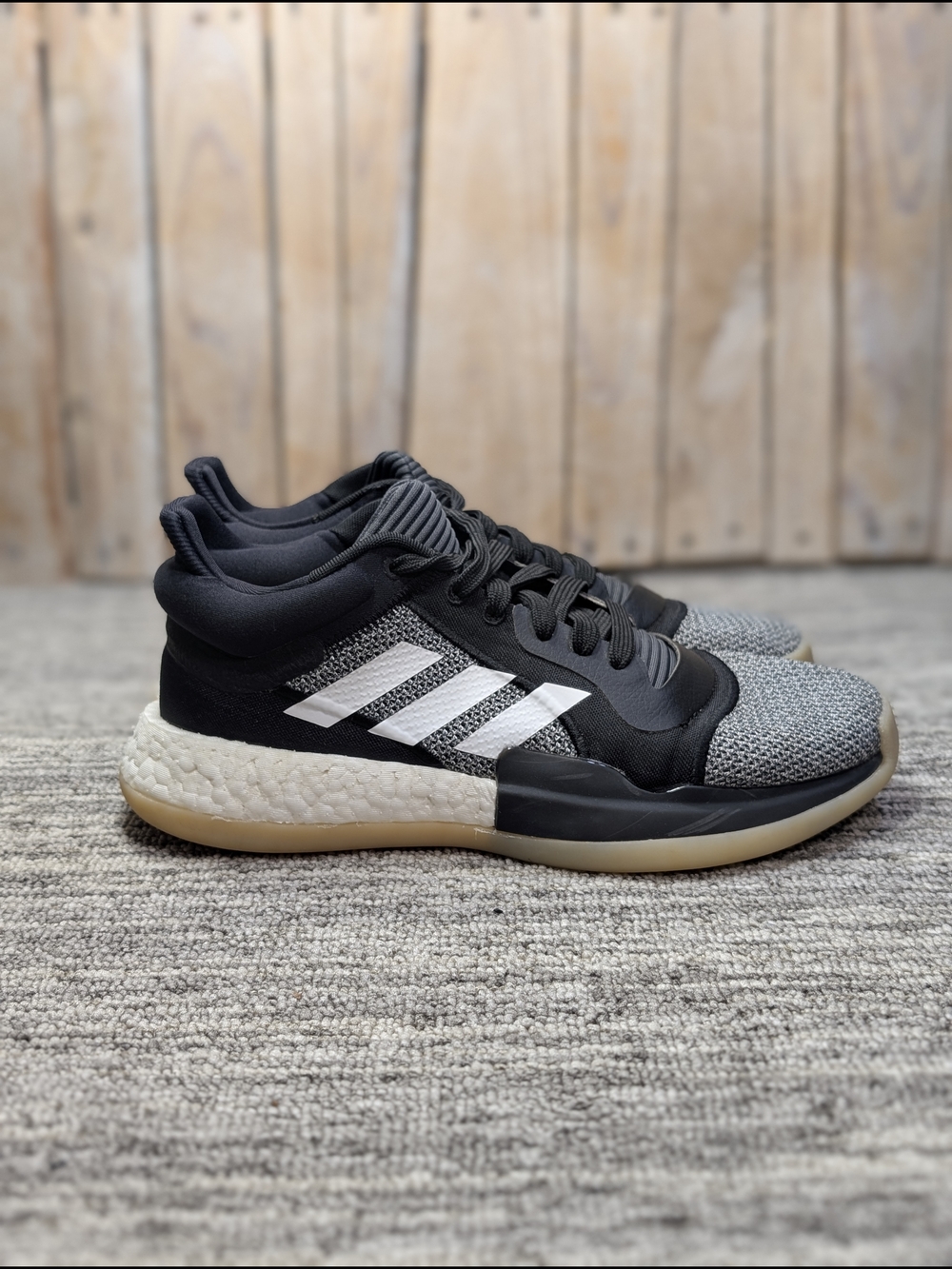 Men's adidas Marquee Boost Low in "Black Gum"- Size 8 Men